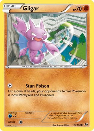 Gligar (36) [XY - Roaring Skies] - Deck Out Gaming