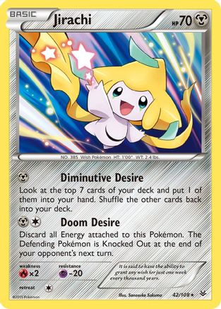 Jirachi (42) [XY - Roaring Skies] Reverse Holofoil - Deck Out Gaming