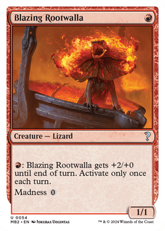 Blazing Rootwalla (White Border) (54) [Mystery Booster 2] - Deck Out Gaming