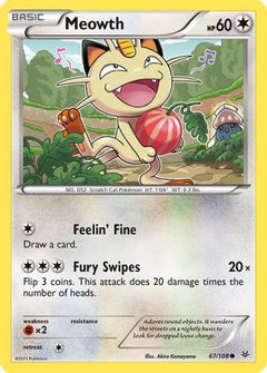 Meowth (67) [XY - Roaring Skies] Reverse Holofoil - Deck Out Gaming