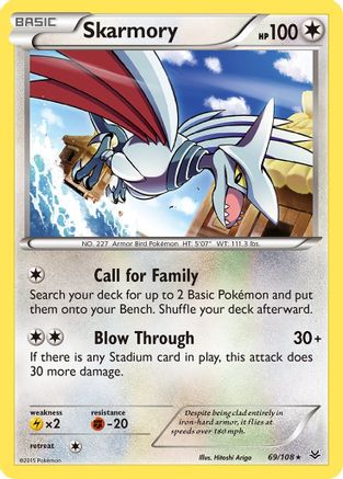 Skarmory (69) [XY - Roaring Skies] Reverse Holofoil - Deck Out Gaming