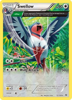 Swellow (72 Delta) (72) [XY - Roaring Skies] Reverse Holofoil - Deck Out Gaming
