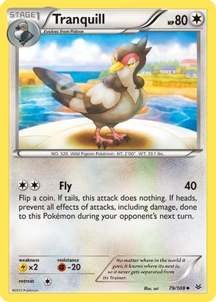 Tranquill (79) [XY - Roaring Skies] Reverse Holofoil - Deck Out Gaming