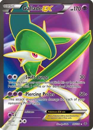 Gallade EX (99 Full Art) (99) [XY - Roaring Skies] Holofoil - Deck Out Gaming