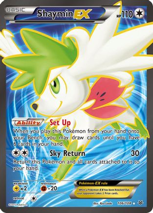 Shaymin EX (106 Full Art) (106) [XY - Roaring Skies] Holofoil - Deck Out Gaming
