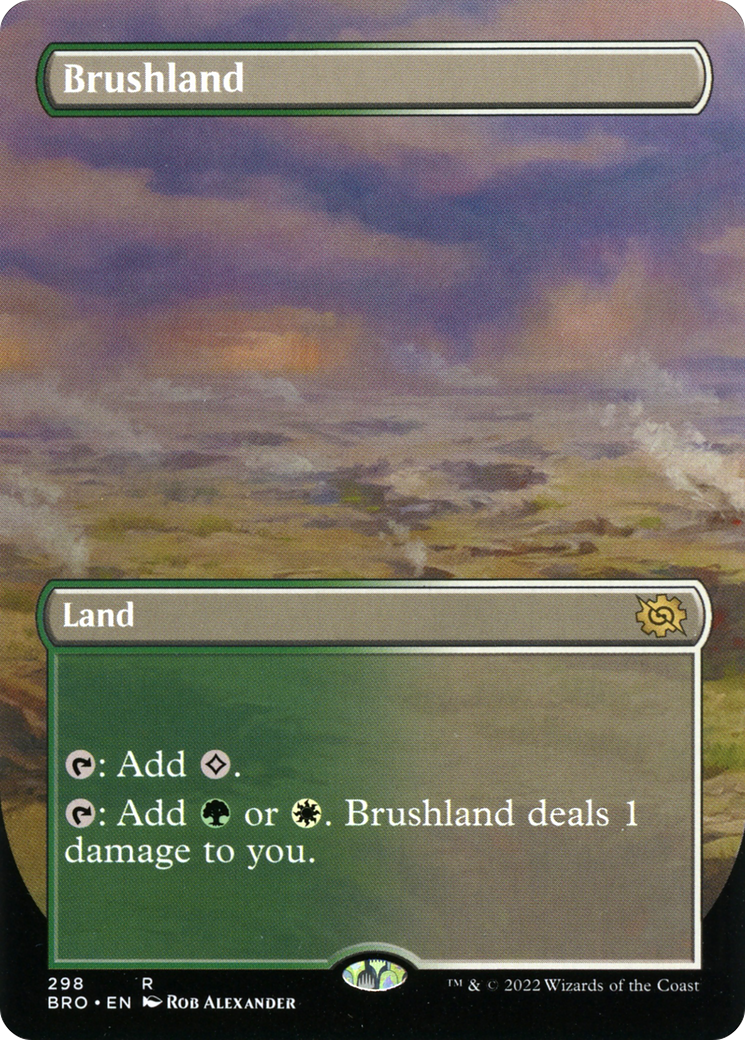 Brushland (Borderless) (298) [The Brothers' War] foil - Deck Out Gaming