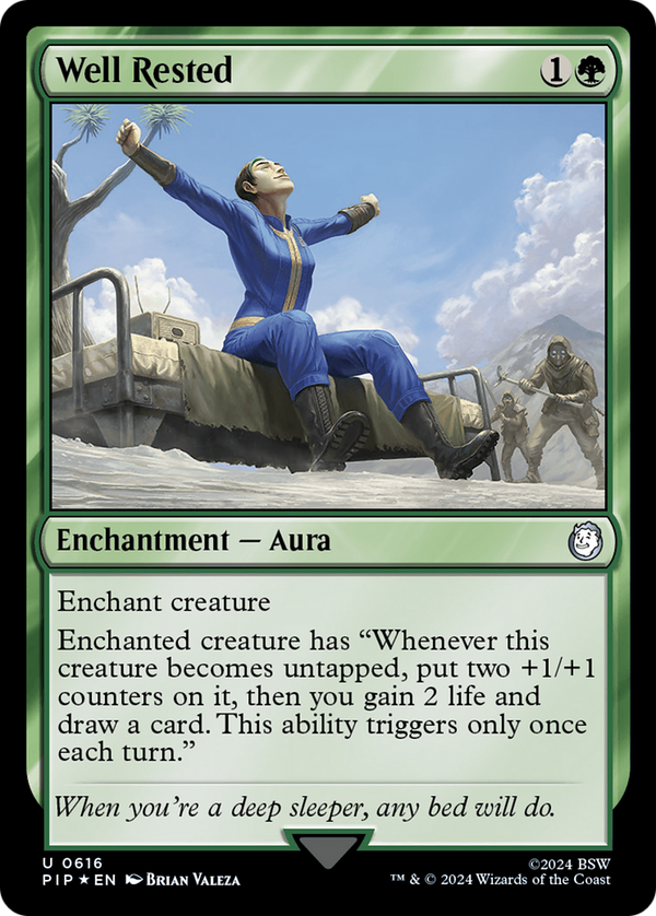 Well Rested (Surge Foil) (616) [Fallout] foil - Deck Out Gaming
