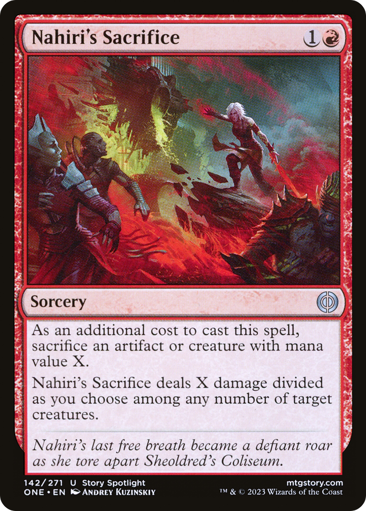 Nahiri's Sacrifice (142) [Phyrexia: All Will Be One] foil - Deck Out Gaming