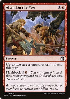 Abandon the Post (127) [Innistrad: Midnight Hunt] - Deck Out Gaming