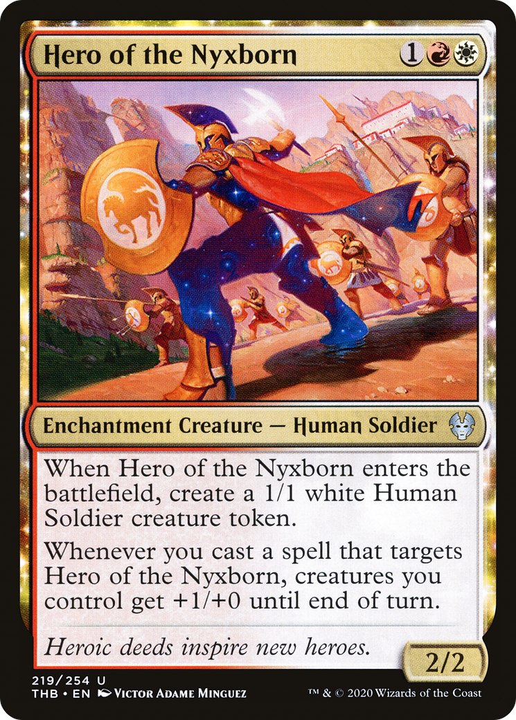 Hero of the Nyxborn (219) [Theros Beyond Death] foil - Deck Out Gaming