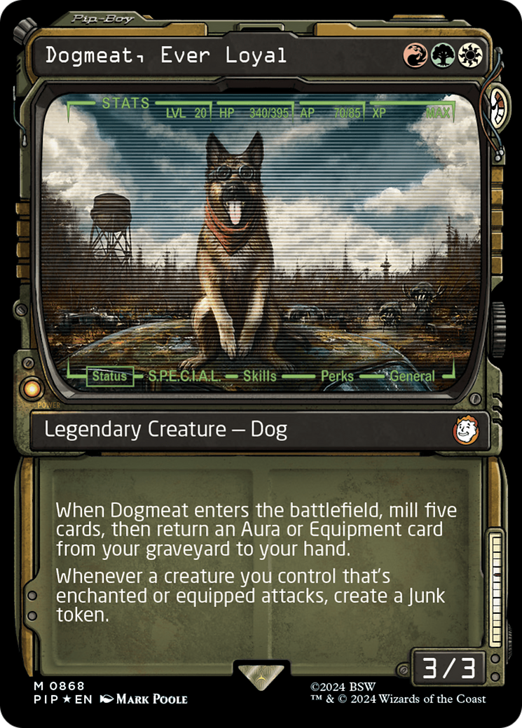 Dogmeat, Ever Loyal (Showcase) (Surge Foil) (868) [Fallout] foil - Deck Out Gaming