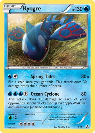Kyogre - XY51 (XY51) [XY Promos] Holofoil - Deck Out Gaming