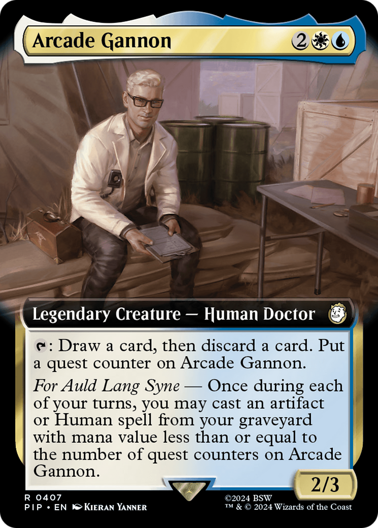Arcade Gannon (Extended Art) (407) [Fallout] foil - Deck Out Gaming