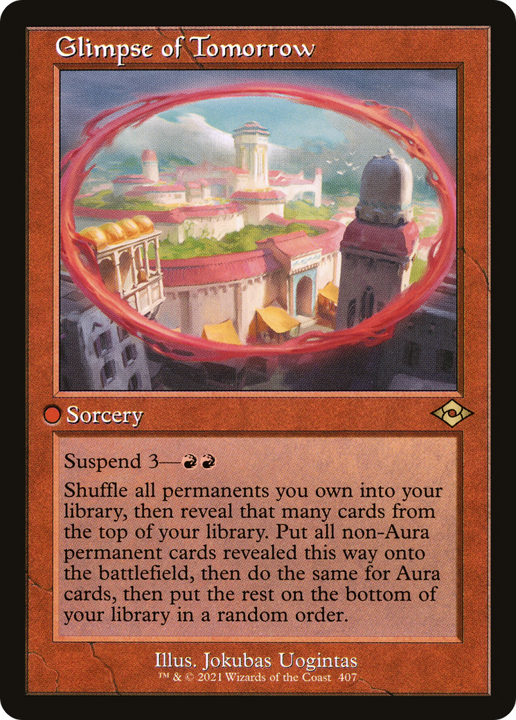 Glimpse of Tomorrow (Retro Frame) (407) [Modern Horizons 2] foil - Deck Out Gaming