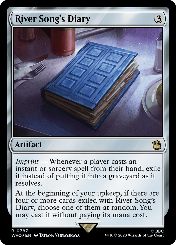 River Song's Diary (Surge Foil) (787) [Doctor Who] foil - Deck Out Gaming