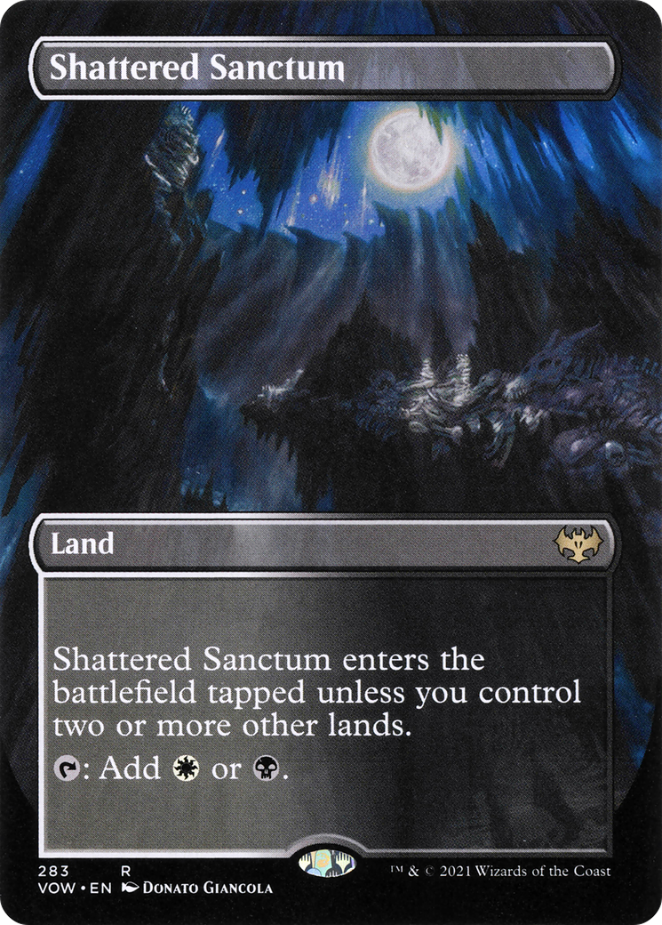 Shattered Sanctum (Borderless) (283) [Innistrad: Crimson Vow] foil - Deck Out Gaming