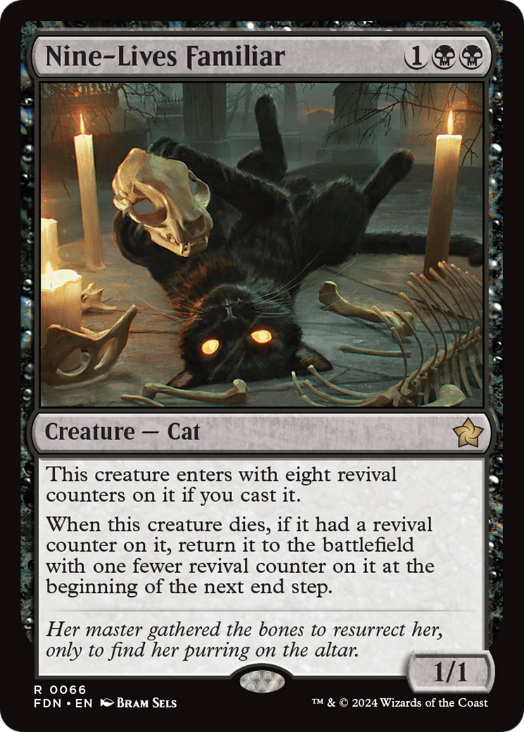 Nine-Lives Familiar (66) [Foundations] - Deck Out Gaming