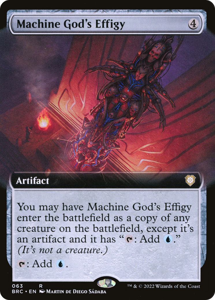 Machine God's Effigy (Extended Art) (63) [The Brothers' War Commander] - Deck Out Gaming