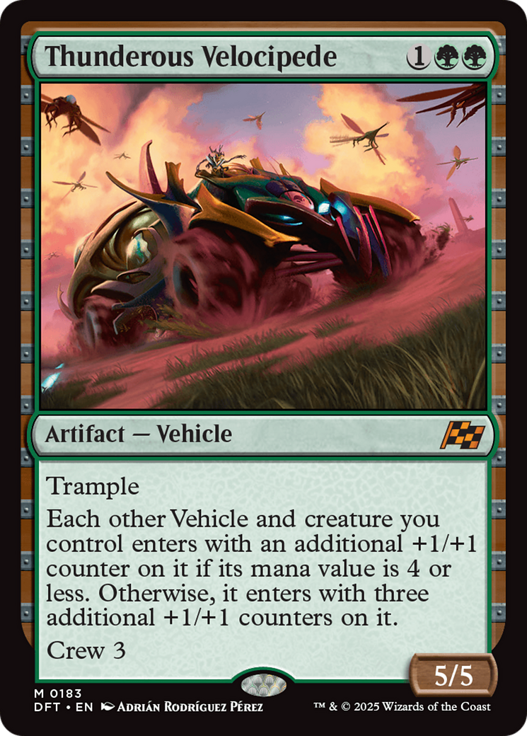Thunderous Velocipede (183) [Aetherdrift] foil - Deck Out Gaming
