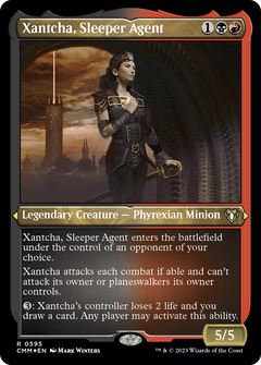 Xantcha, Sleeper Agent (595) [Commander Masters] etched - Deck Out Gaming