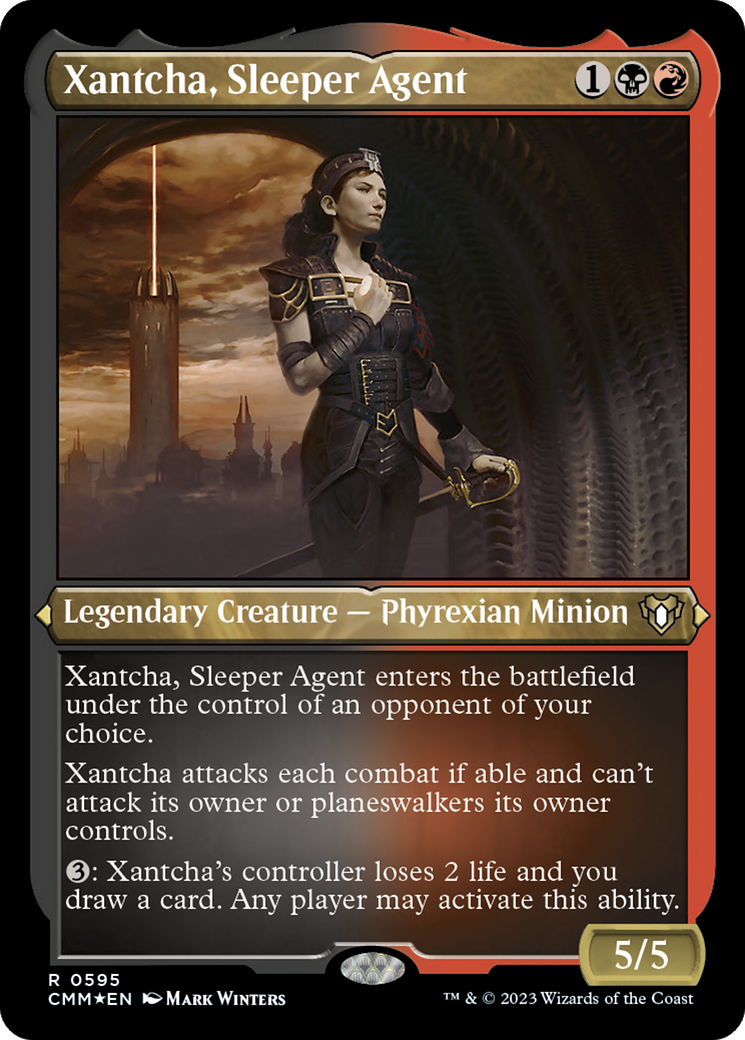 Xantcha, Sleeper Agent (595) [Commander Masters] etched - Deck Out Gaming