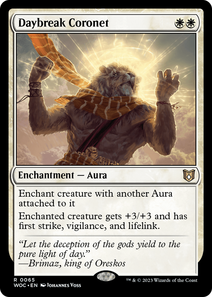 Daybreak Coronet (65) [Wilds of Eldraine Commander] - Deck Out Gaming