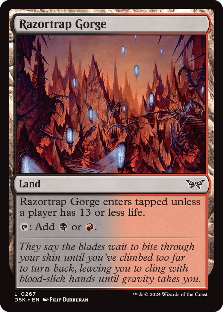 Razortrap Gorge (267) [Duskmourn: House of Horror] foil - Deck Out Gaming