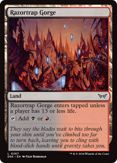 Razortrap Gorge (267) [Duskmourn: House of Horror] foil - Deck Out Gaming