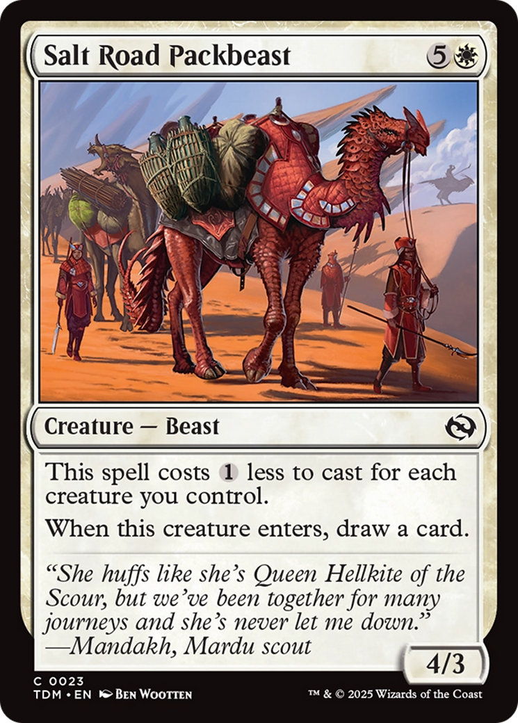 Salt Road Packbeast (23) [Tarkir: Dragonstorm] - Deck Out Gaming