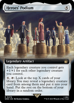 Heroes' Podium (Extended Art) (479) [Doctor Who] foil - Deck Out Gaming