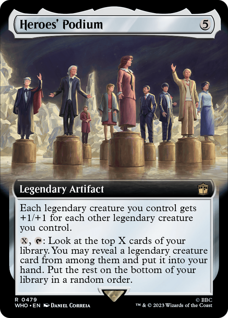 Heroes' Podium (Extended Art) (479) [Doctor Who] foil - Deck Out Gaming