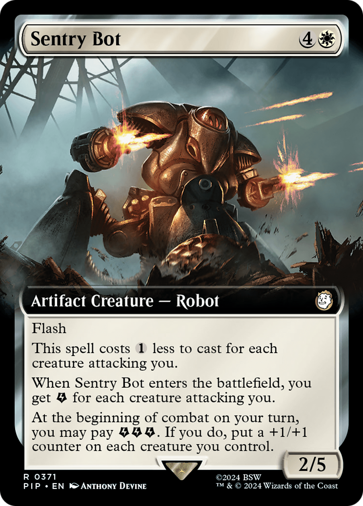 Sentry Bot (Extended Art) (371) [Fallout] - Deck Out Gaming