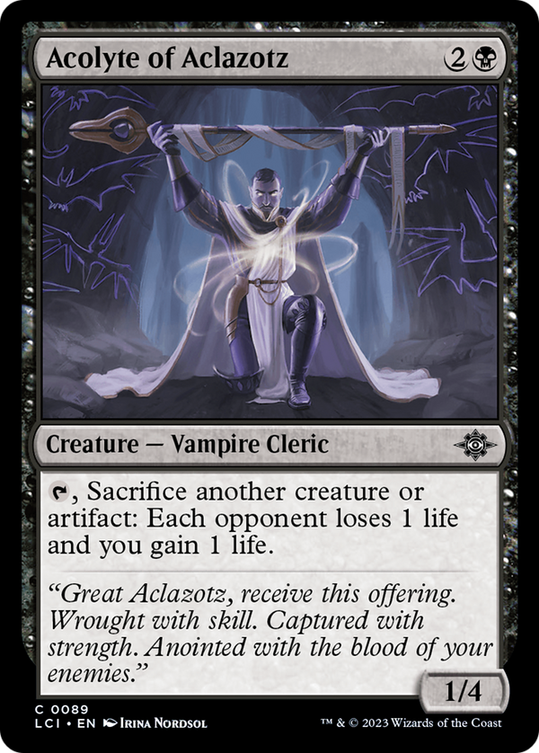 Acolyte of Aclazotz (89) [The Lost Caverns of Ixalan] foil - Deck Out Gaming