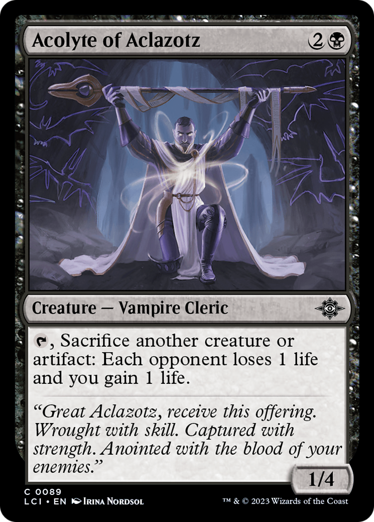 Acolyte of Aclazotz (89) [The Lost Caverns of Ixalan] foil - Deck Out Gaming