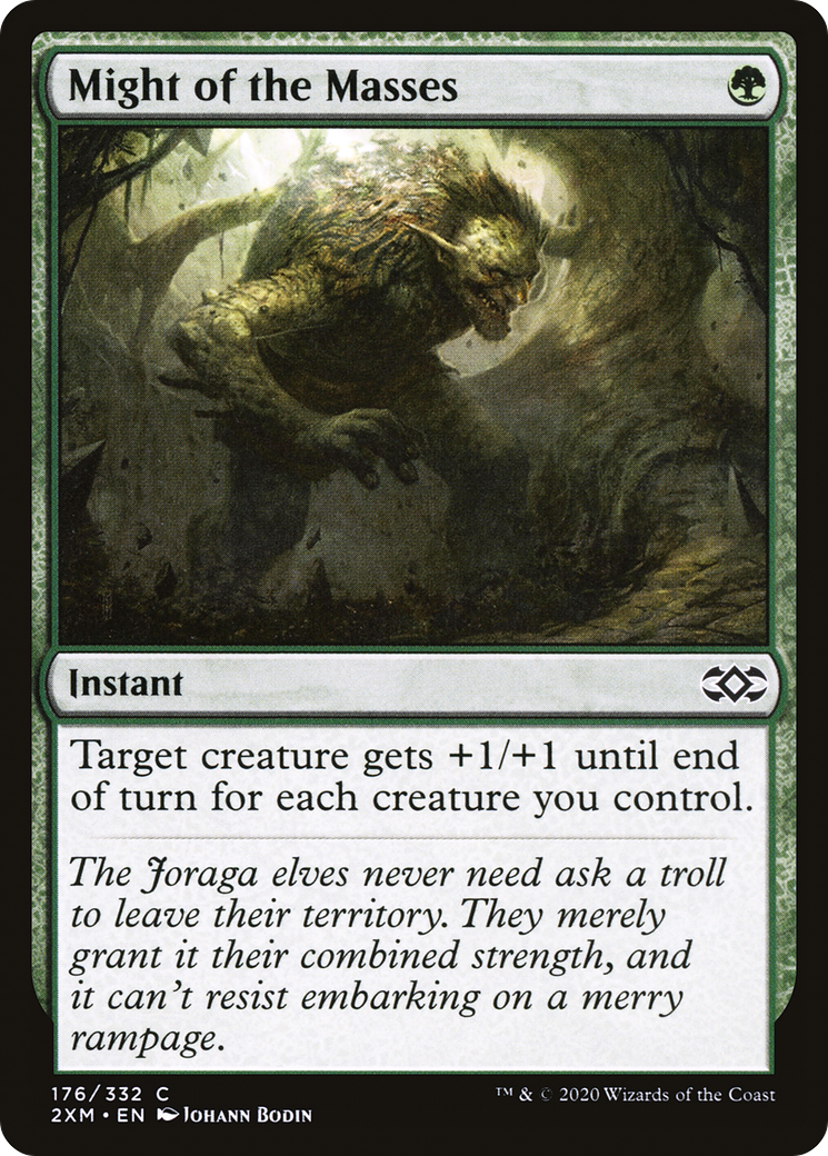 Might of the Masses (176) [Double Masters] foil - Deck Out Gaming