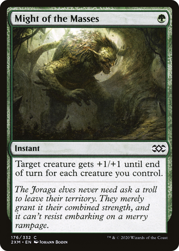Might of the Masses (176) [Double Masters] - Deck Out Gaming