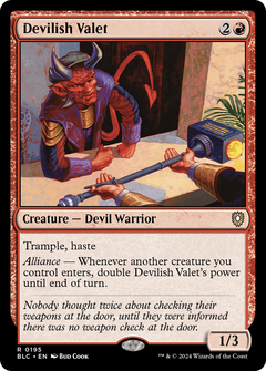 Devilish Valet (195) [Bloomburrow Commander] - Deck Out Gaming