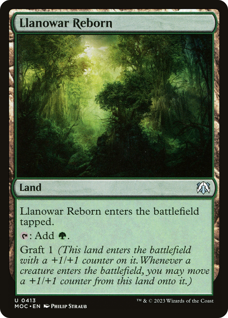 Llanowar Reborn (413) [March of the Machine Commander] - Deck Out Gaming