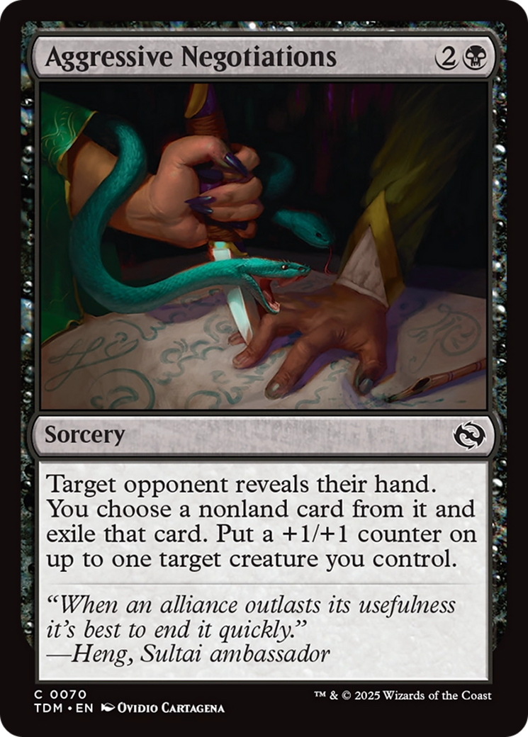 Aggressive Negotiations (70) [Tarkir: Dragonstorm] - Deck Out Gaming