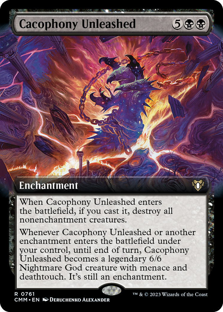 Cacophony Unleashed (Extended Art) (761) [Commander Masters] - Deck Out Gaming