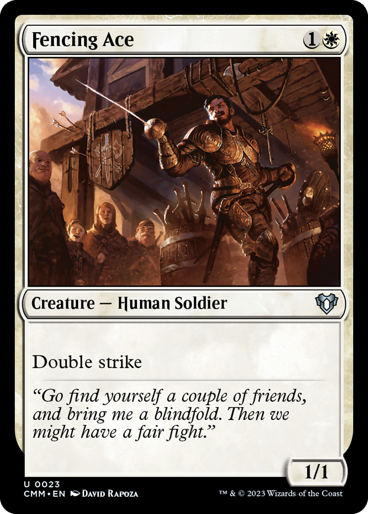 Fencing Ace (23) [Commander Masters] foil - Deck Out Gaming