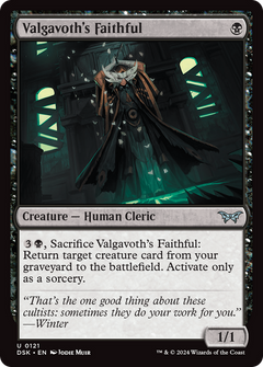 Valgavoth's Faithful (121) [Duskmourn: House of Horror] - Deck Out Gaming