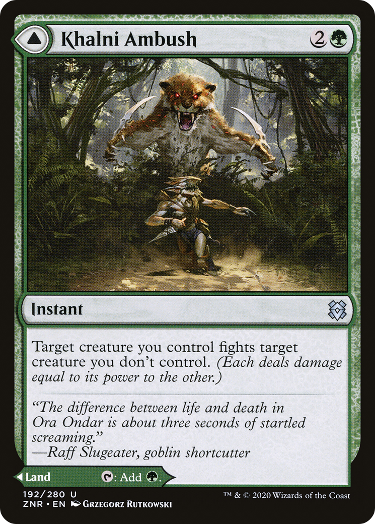 Khalni Ambush // Khalni Territory (192) [Zendikar Rising] foil - Deck Out Gaming