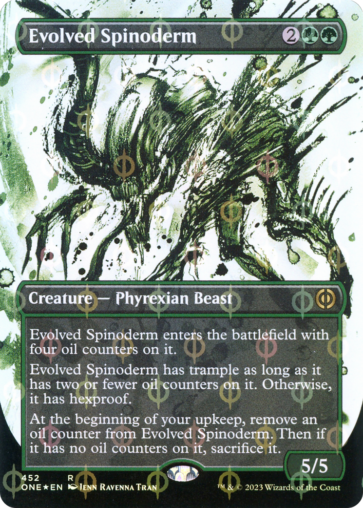 Evolved Spinoderm (Showcase) (Step-and-Compleat Foil) (452) [Phyrexia: All Will Be One] foil - Deck Out Gaming