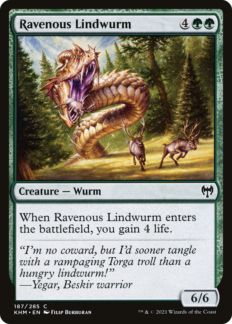 Ravenous Lindwurm (187) [Kaldheim] - Deck Out Gaming