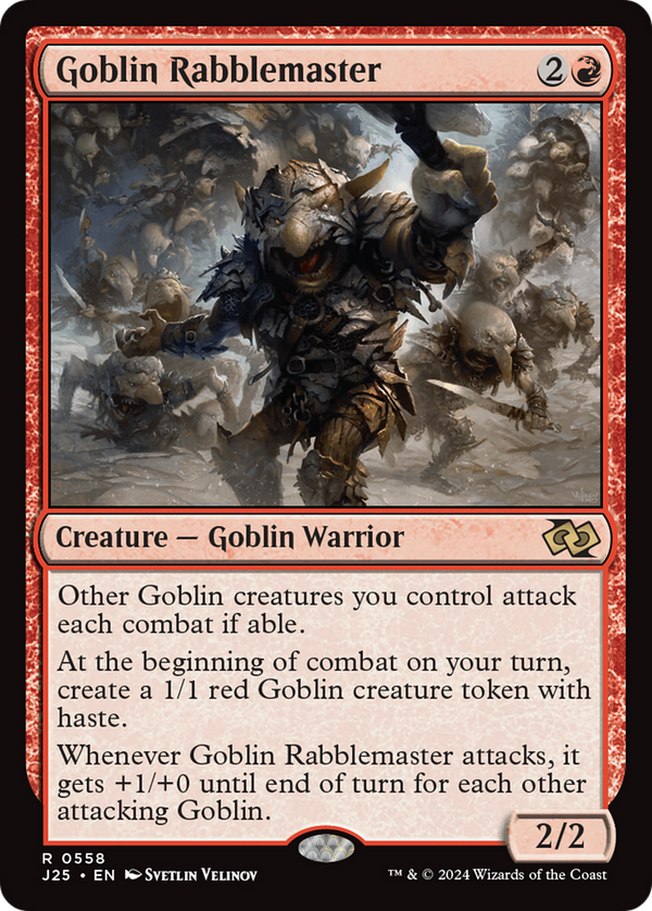 Goblin Rabblemaster (558) [Foundations Jumpstart] - Deck Out Gaming