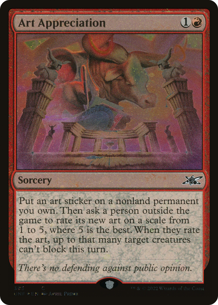 Art Appreciation (Galaxy Foil) (385) [Unfinity] foil - Deck Out Gaming