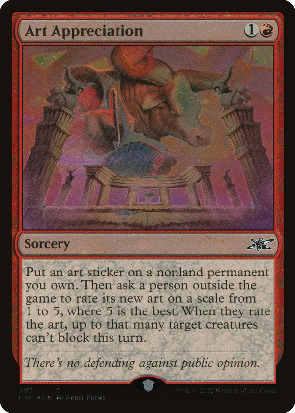 Art Appreciation (Galaxy Foil) (385) [Unfinity] foil - Deck Out Gaming