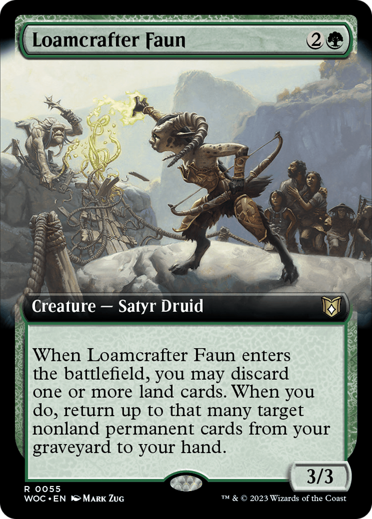 Loamcrafter Faun (Extended Art) (55) [Wilds of Eldraine Commander] - Deck Out Gaming