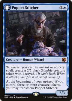 Poppet Stitcher (71) [Innistrad: Midnight Hunt] foil - Deck Out Gaming